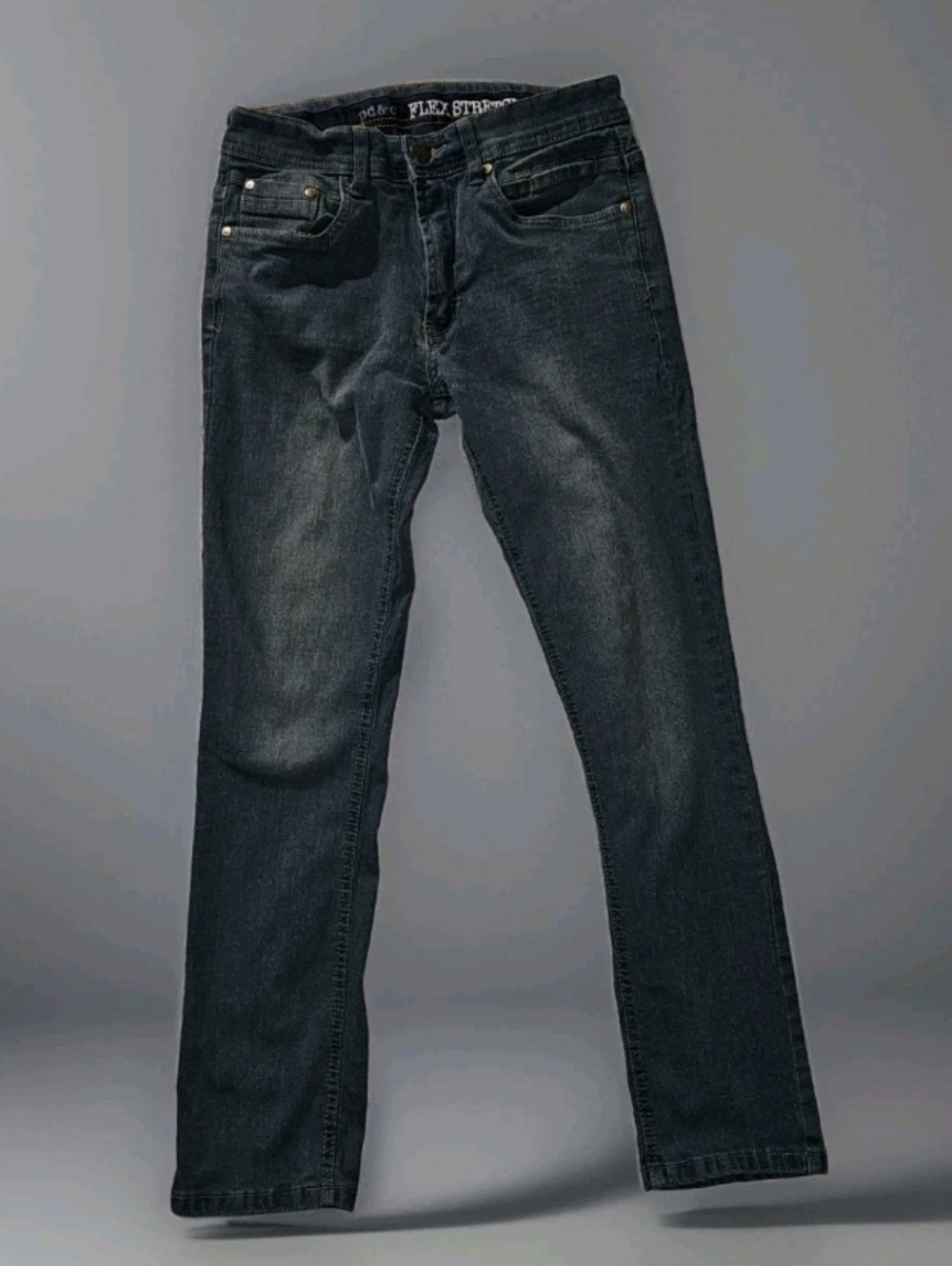PD&C Men's Slim Straight Dark Blue Jeans Size 30×30